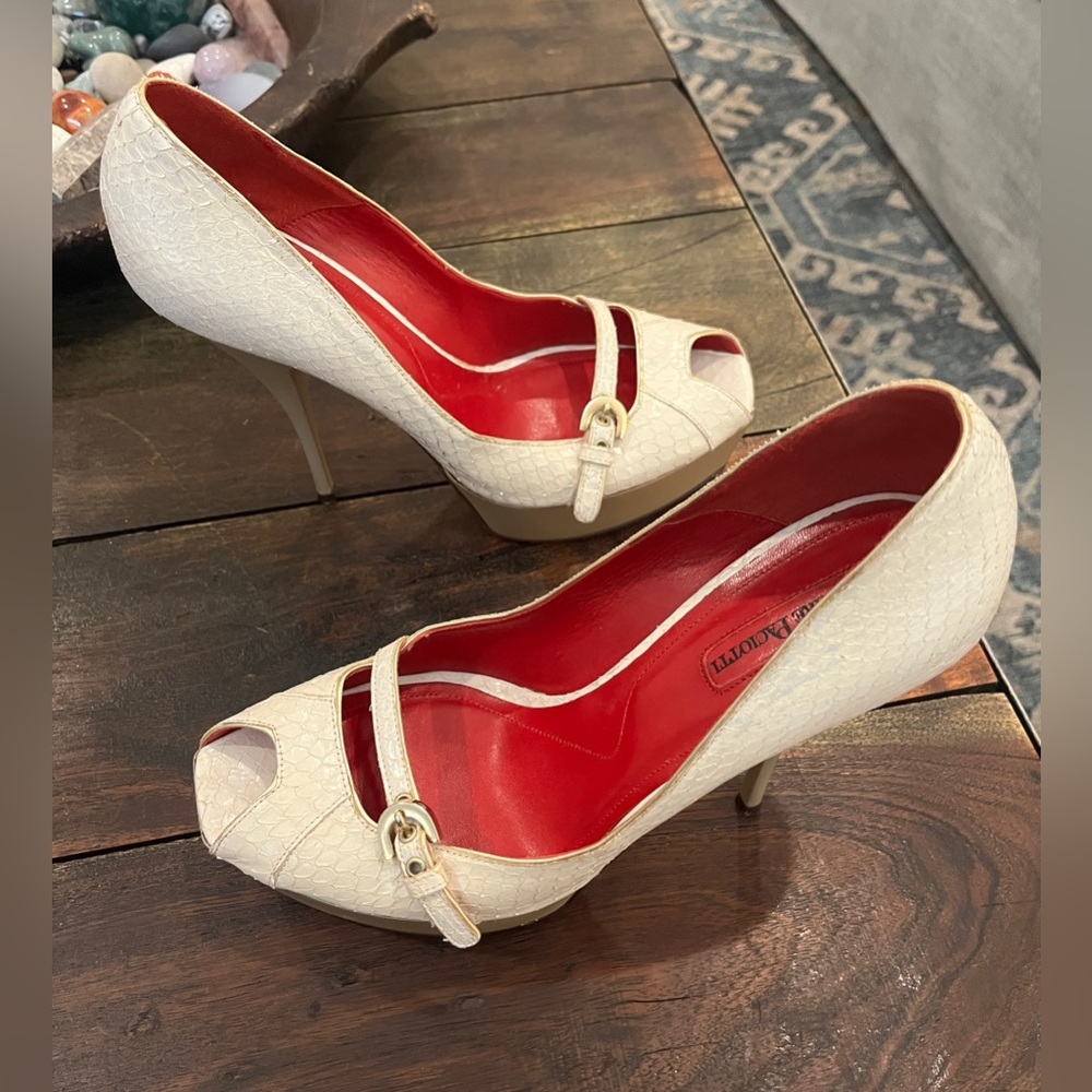 Vintage Cesare Paciotti Lizard Python Heels - Size 39